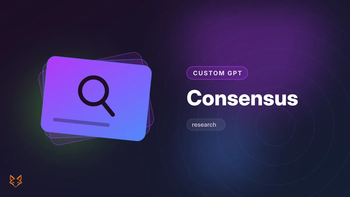 Consensus — Custom GPT