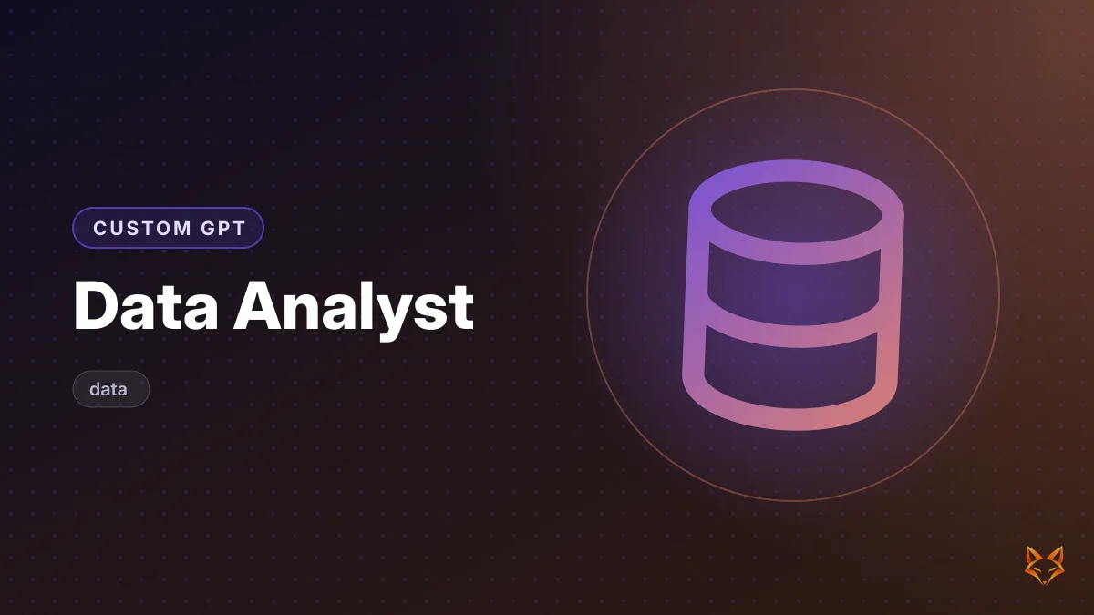 Data Analyst — Custom GPT
