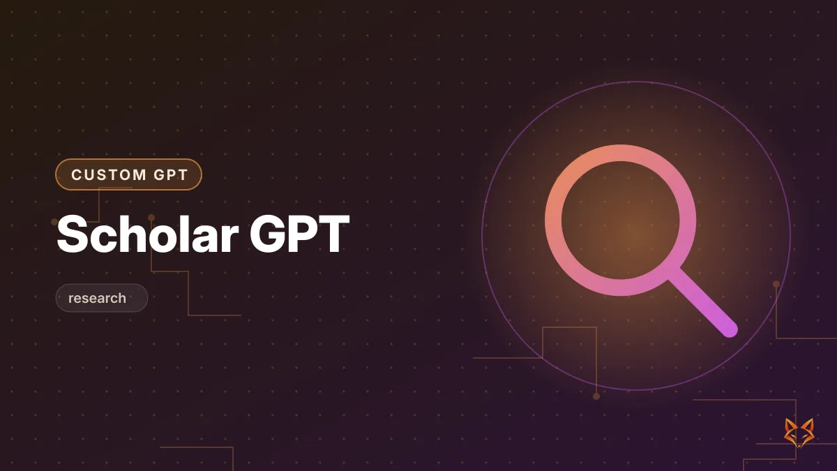 Scholar GPT — Custom GPT