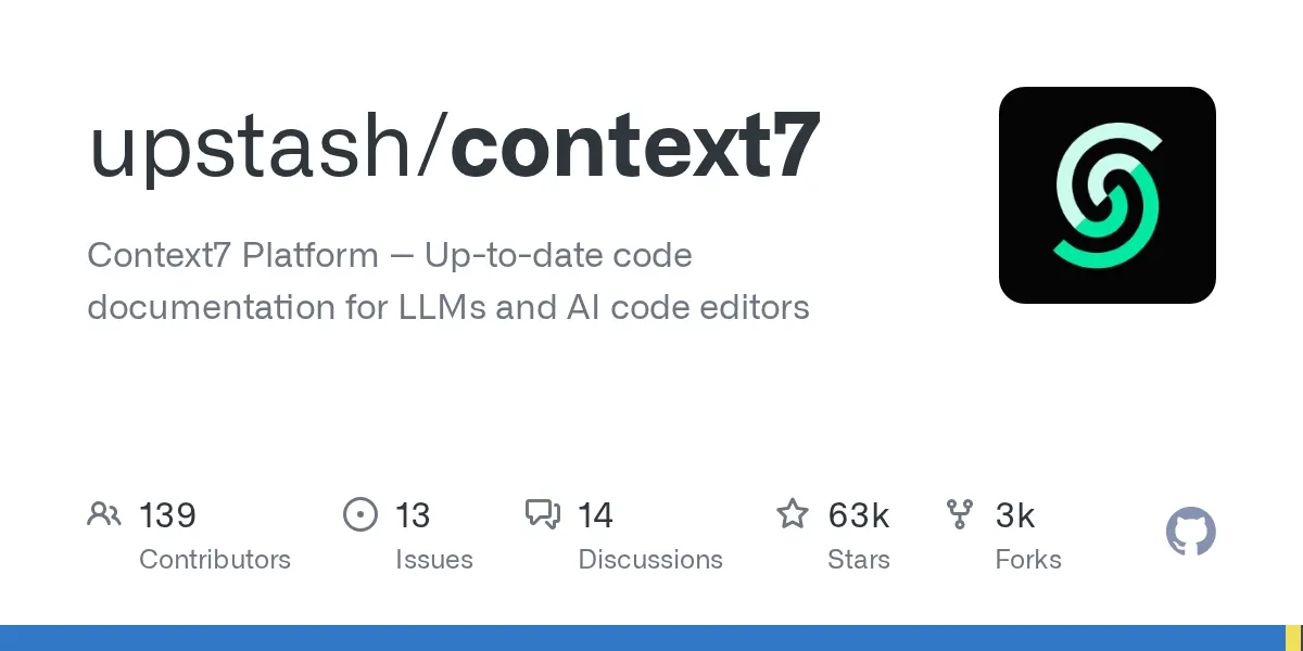 upstash/context7 preview image
