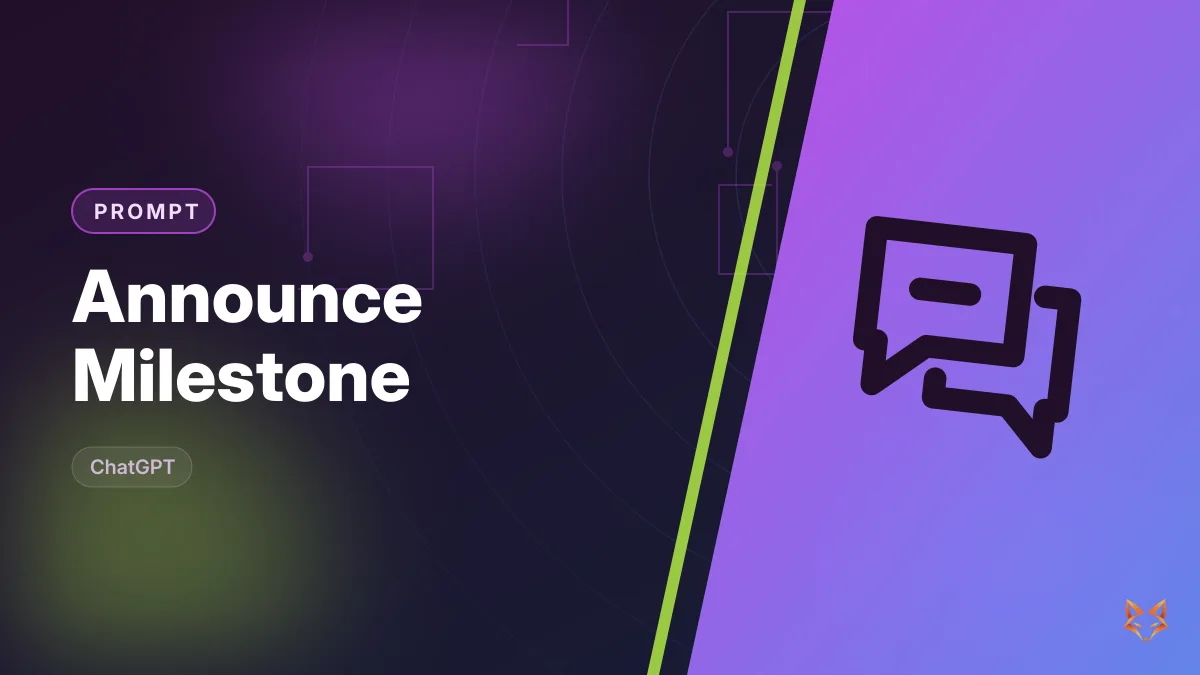 Announce Milestone — illustration
