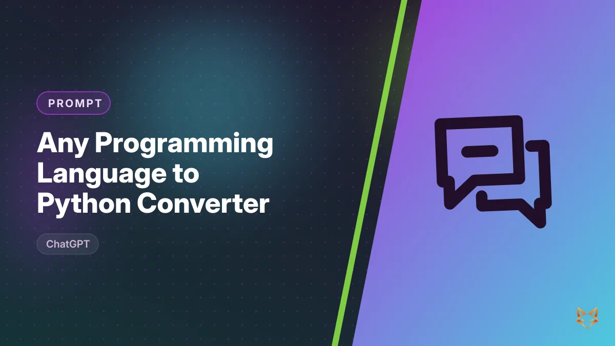Any Programming Language to Python Converter — illustration
