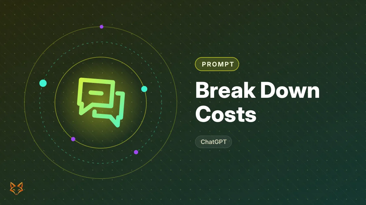 Break Down Costs — illustration