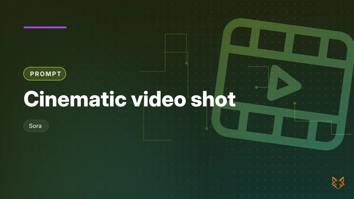 Cinematic video shot — illustration
