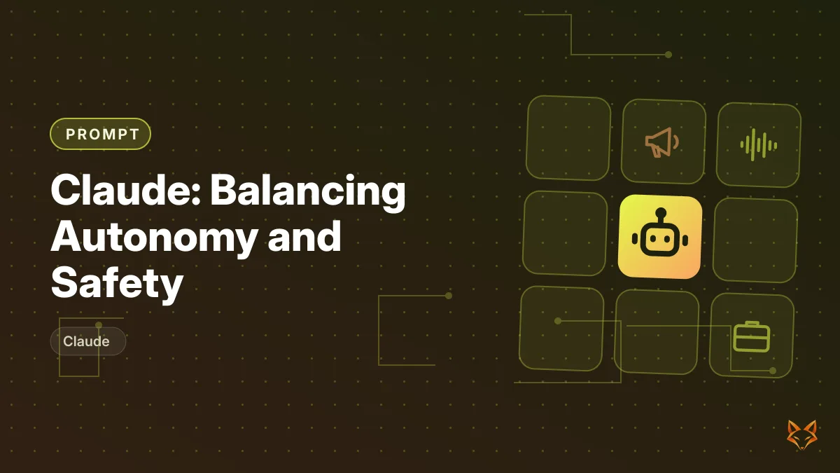 Claude: Balancing Autonomy and Safety — illustration