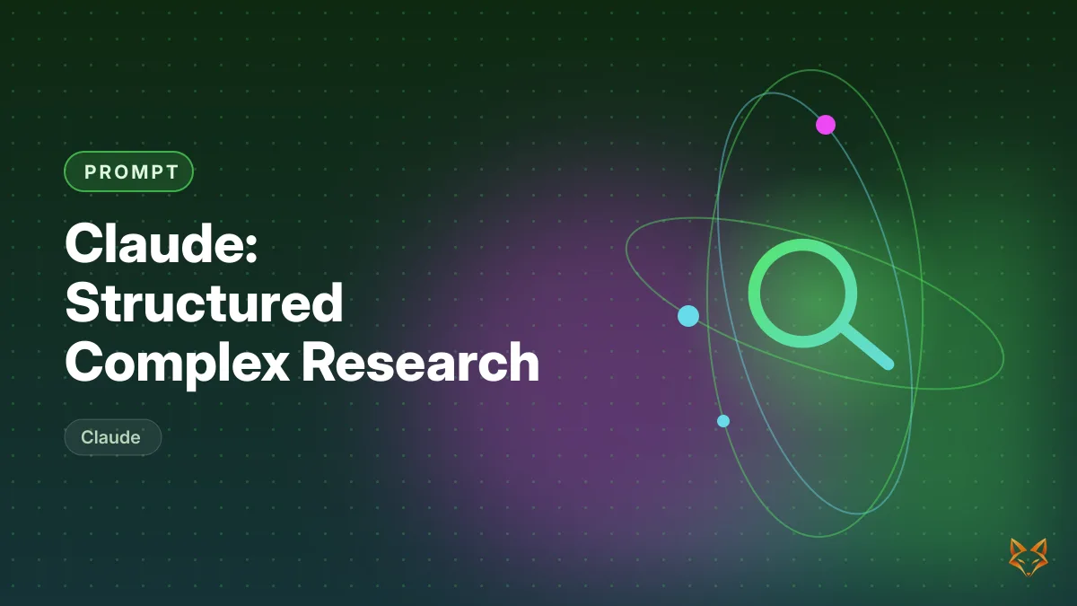 Claude: Structured Complex Research — illustration