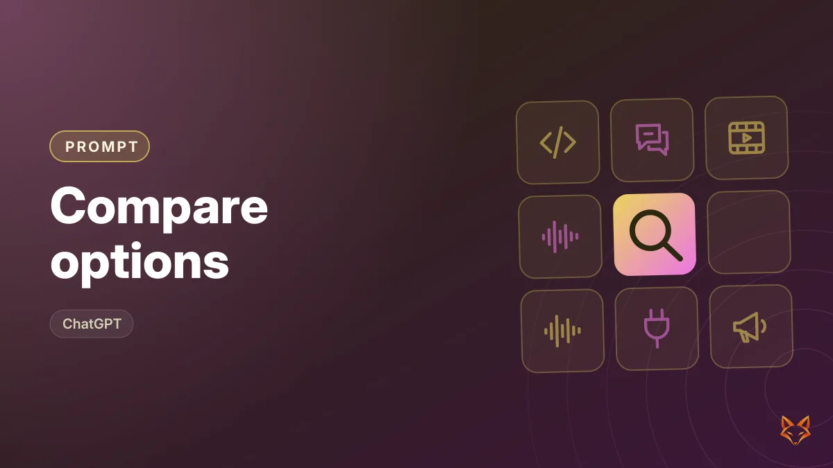 Compare options — illustration