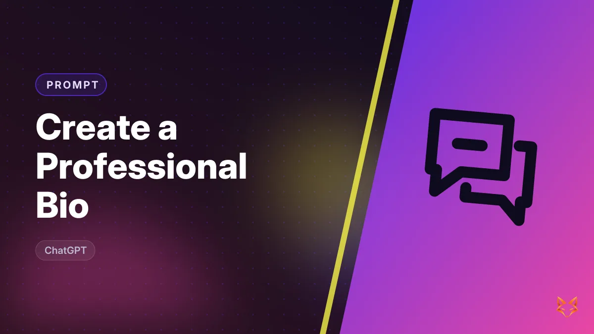 Create a Professional Bio — illustration