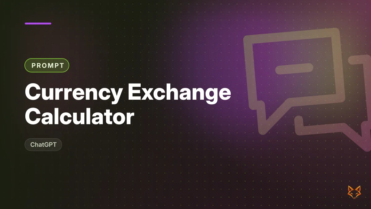 Currency Exchange Calculator — illustration