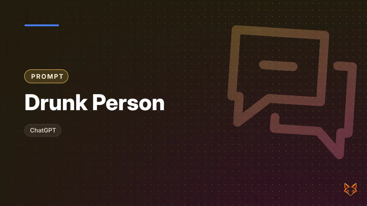 Drunk Person — illustration