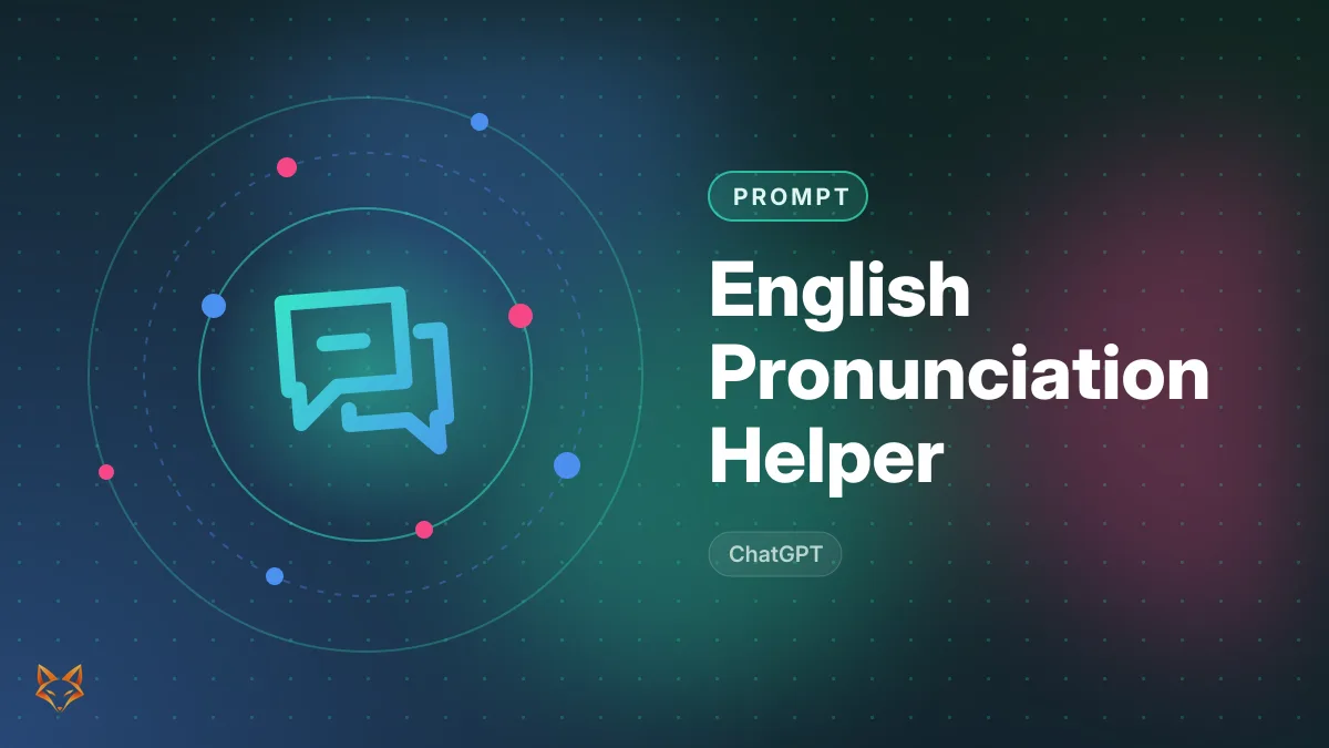 English Pronunciation Helper — illustration