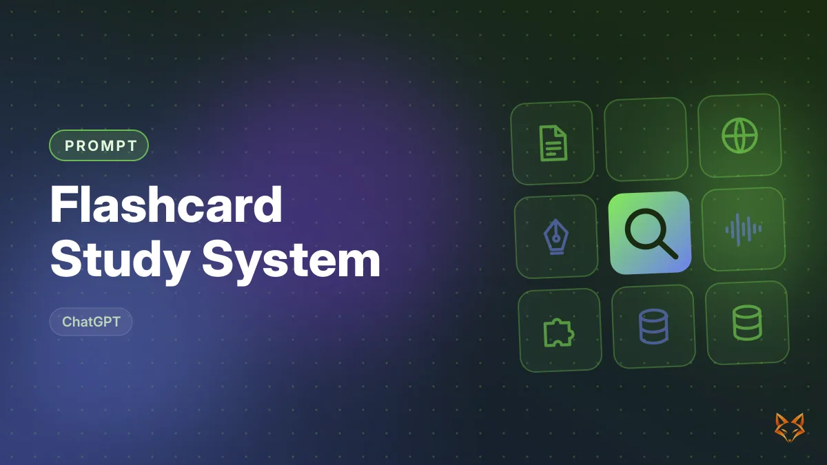 Flashcard Study System — illustration