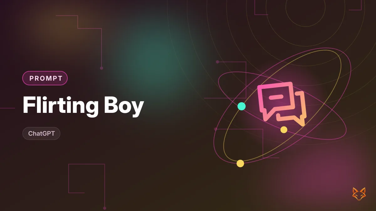 Flirting Boy — illustration