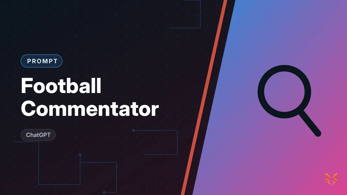 Football Commentator — illustration