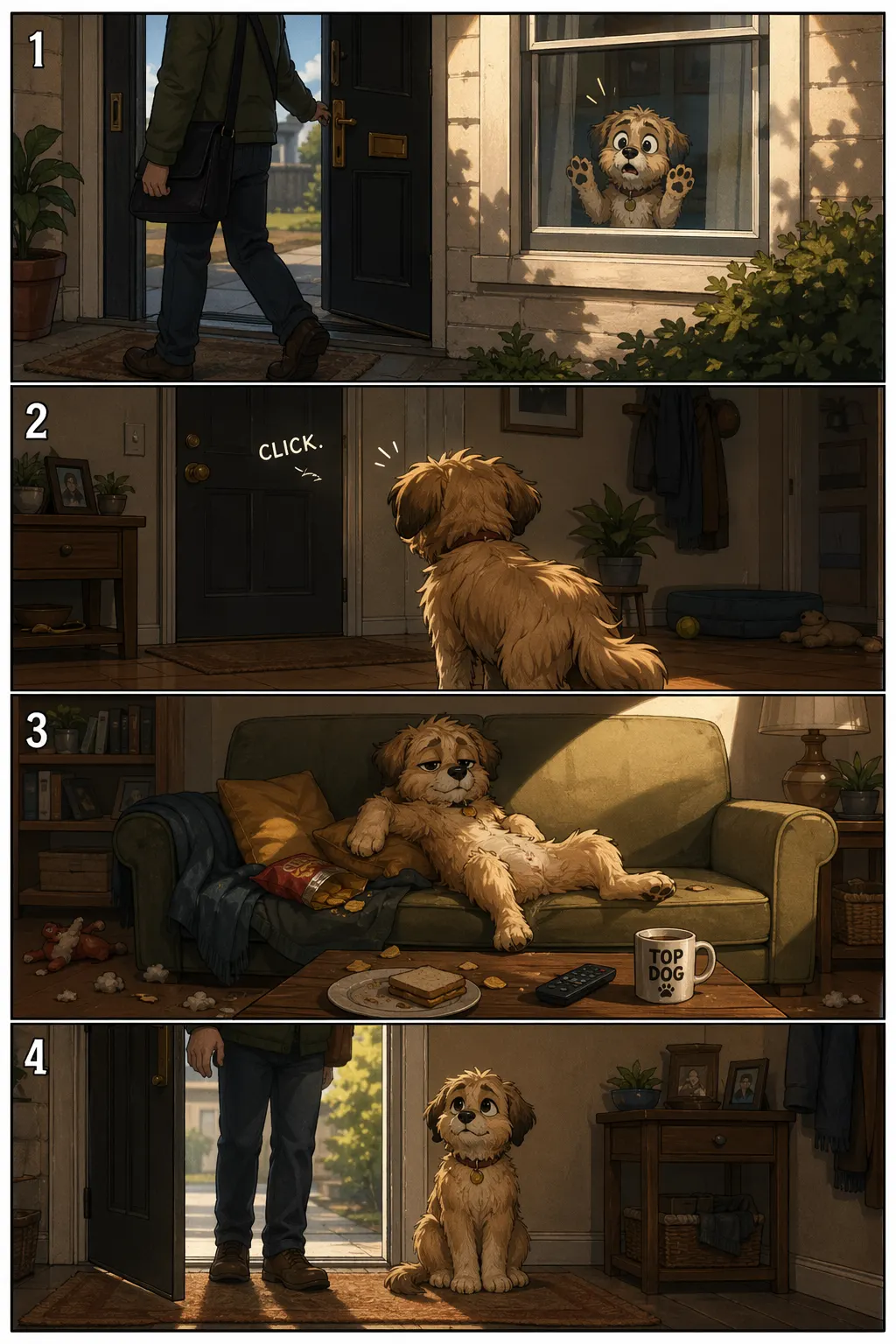 GPT Image: 4-Panel Comic Reel — example image