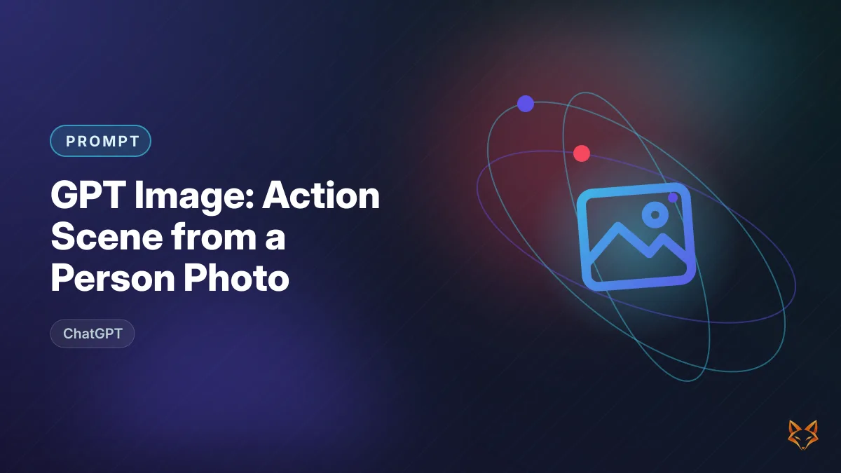 GPT Image: Action Scene from a Person Photo — illustration