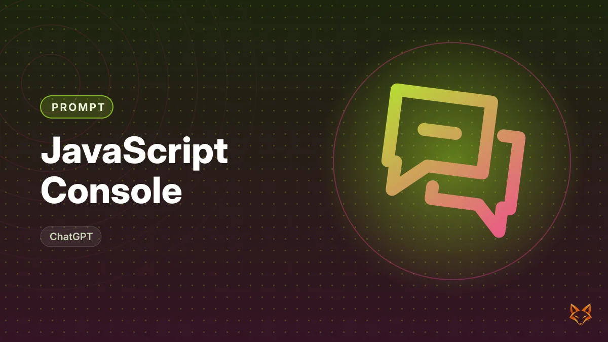 JavaScript Console — illustration