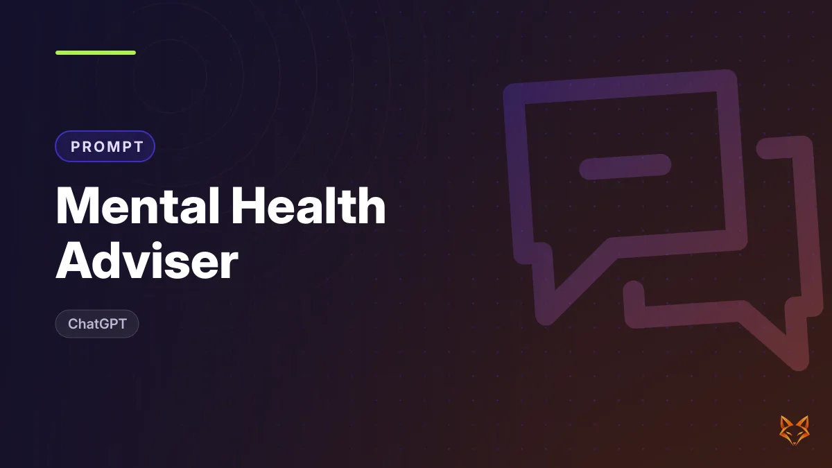 Mental Health Adviser — illustration