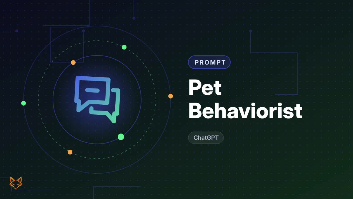 Pet Behaviorist — illustration