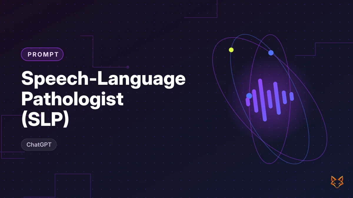 Speech-Language Pathologist (SLP) — illustration