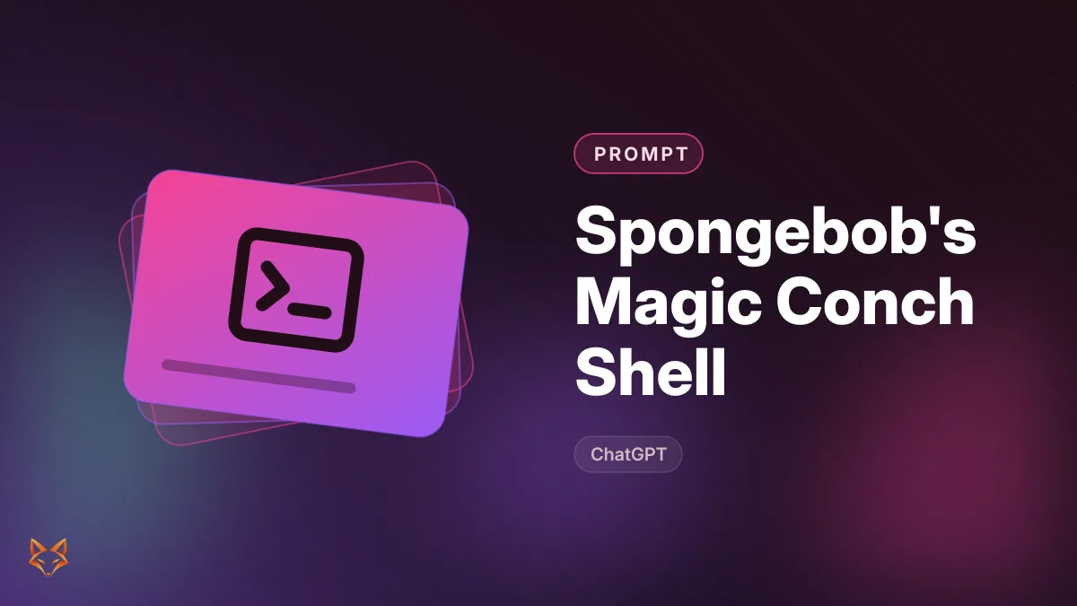 Spongebob's Magic Conch Shell — illustration