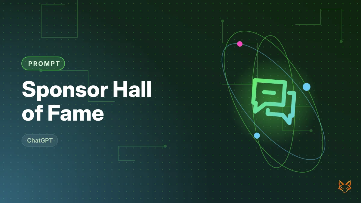 Sponsor Hall of Fame — illustration