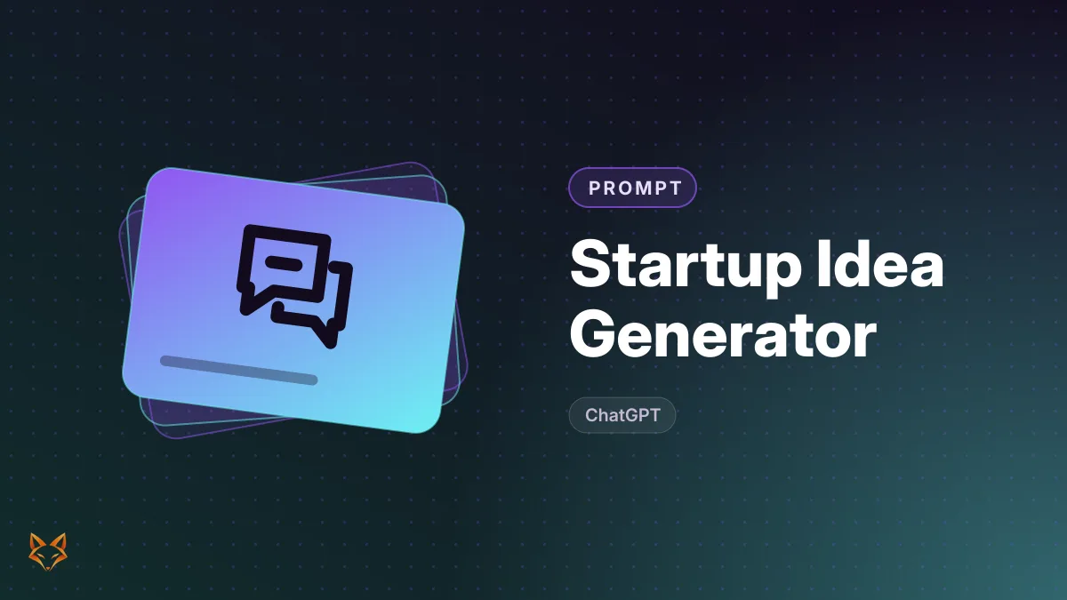 Startup Idea Generator — illustration