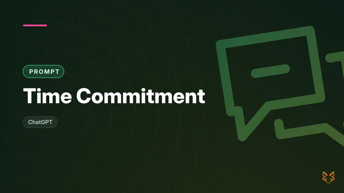 Time Commitment — illustration