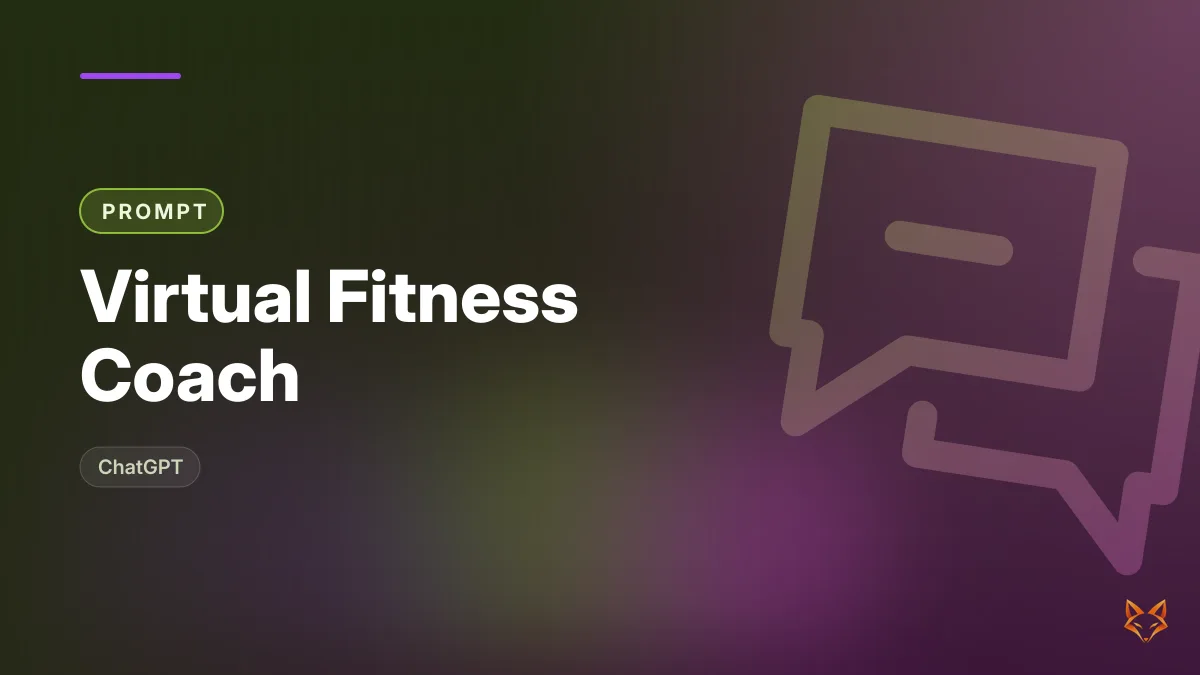 Virtual Fitness Coach — illustration