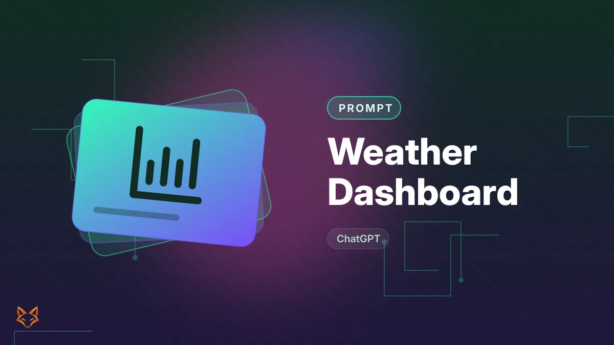 Weather Dashboard — illustration