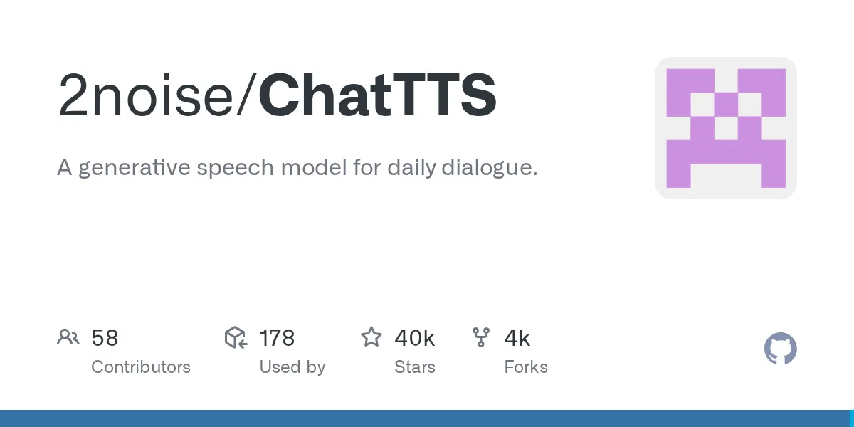2noise/ChatTTS preview image