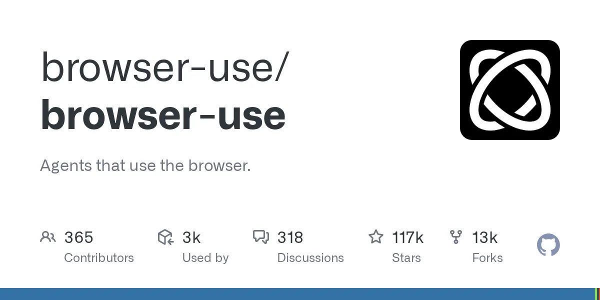 browser-use/browser-use preview image
