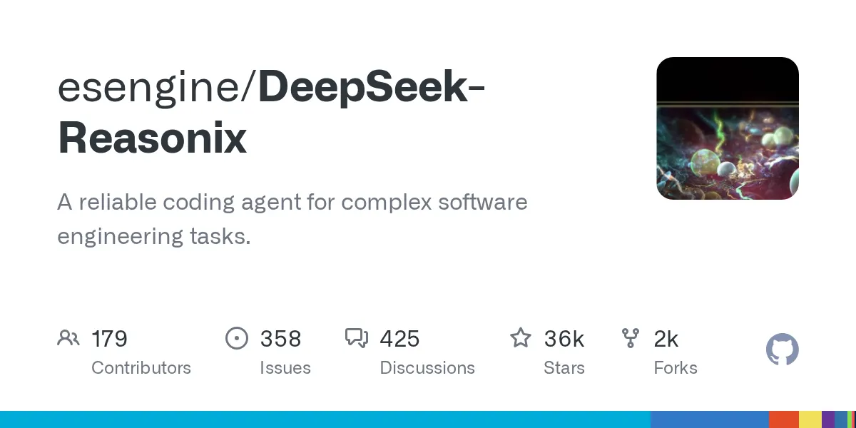 esengine/DeepSeek-Reasonix preview image