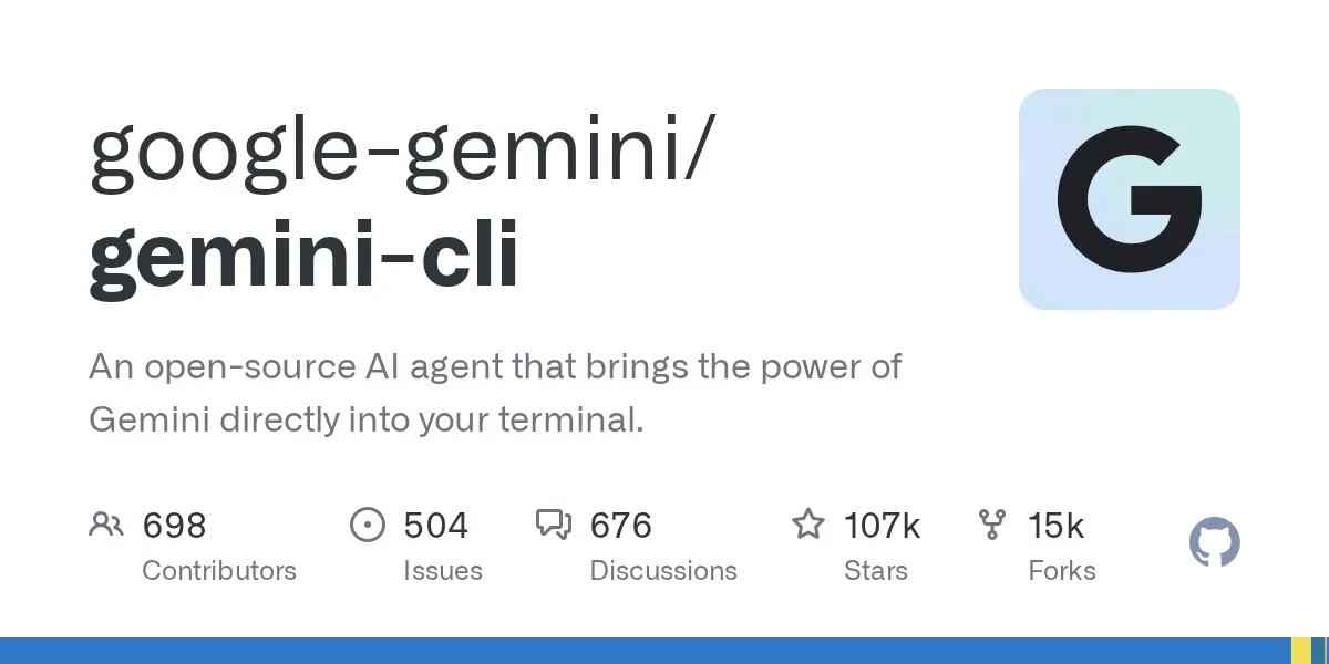 google-gemini/gemini-cli preview image