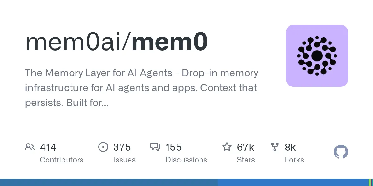 mem0ai/mem0 preview image