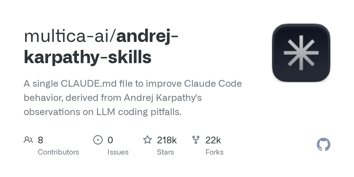 multica-ai/andrej-karpathy-skills preview image