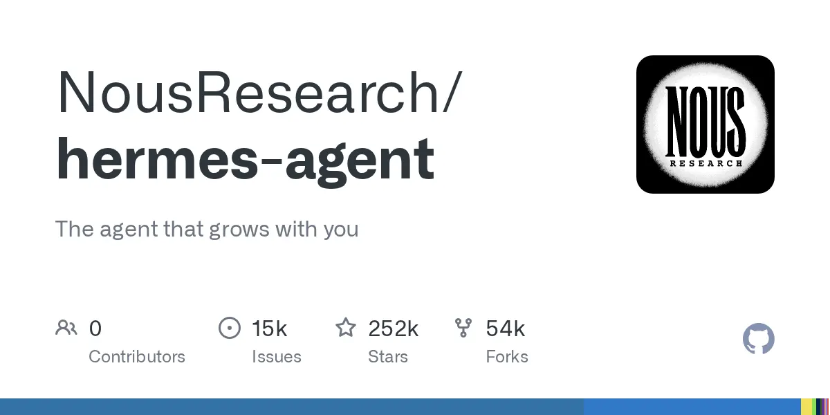 NousResearch/hermes-agent preview image