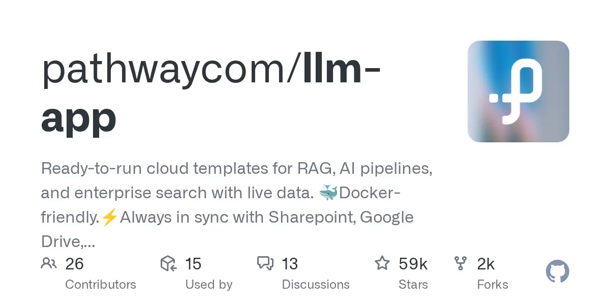 pathwaycom/llm-app preview image