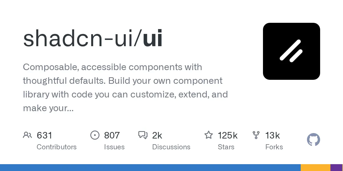 shadcn-ui/ui preview image