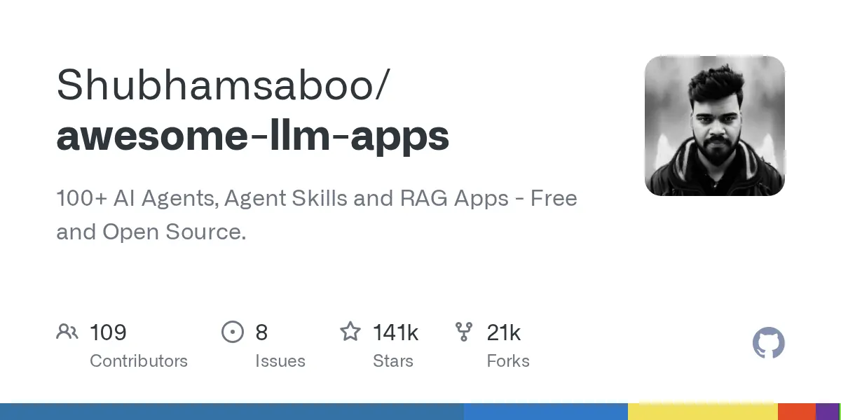 Shubhamsaboo/awesome-llm-apps preview image