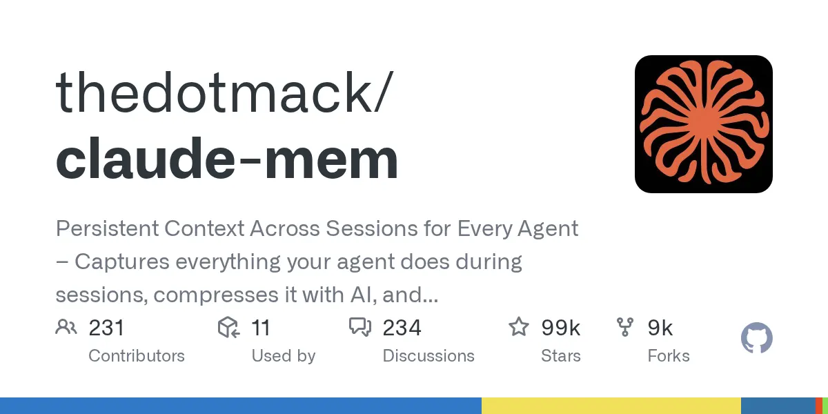 thedotmack/claude-mem preview image