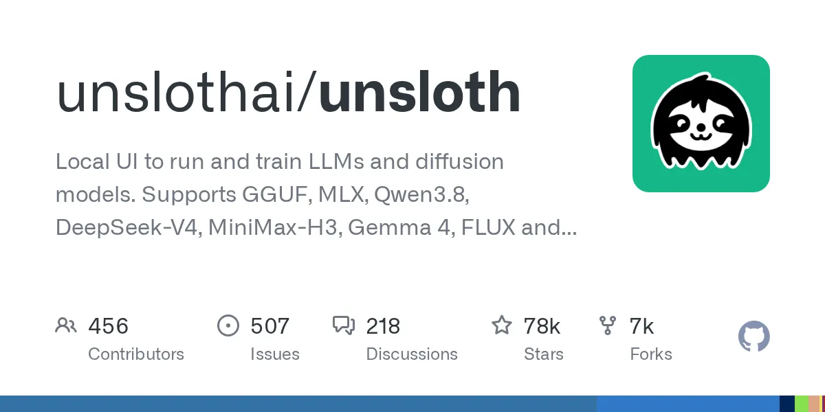 unslothai/unsloth preview image