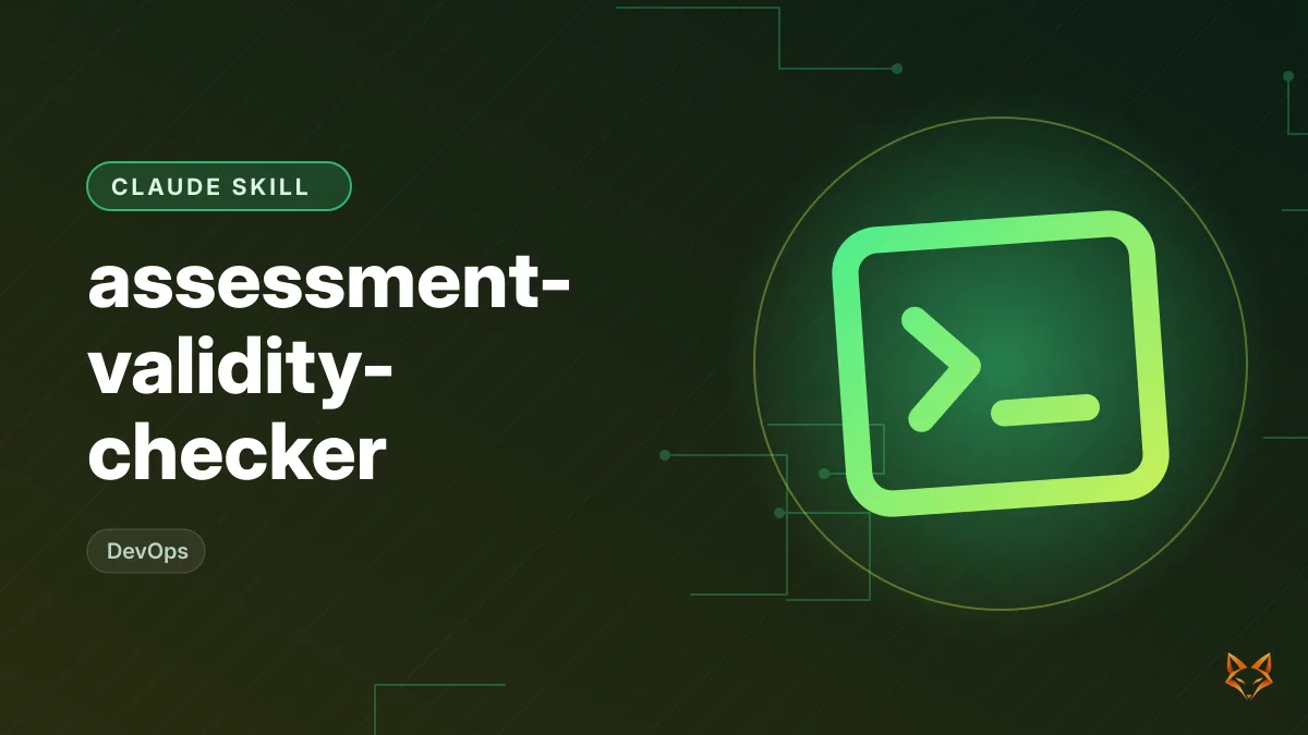 assessment-validity-checker — illustration