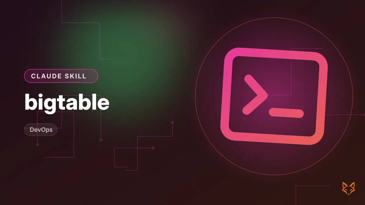 bigtable — illustration