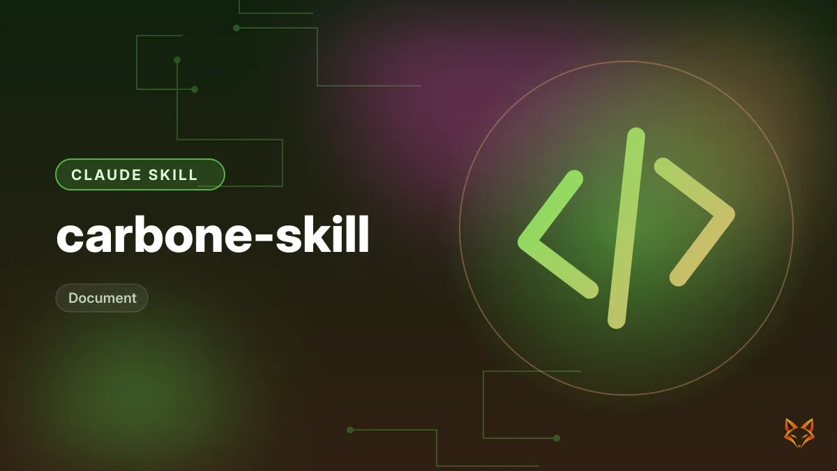 carbone-skill — illustration