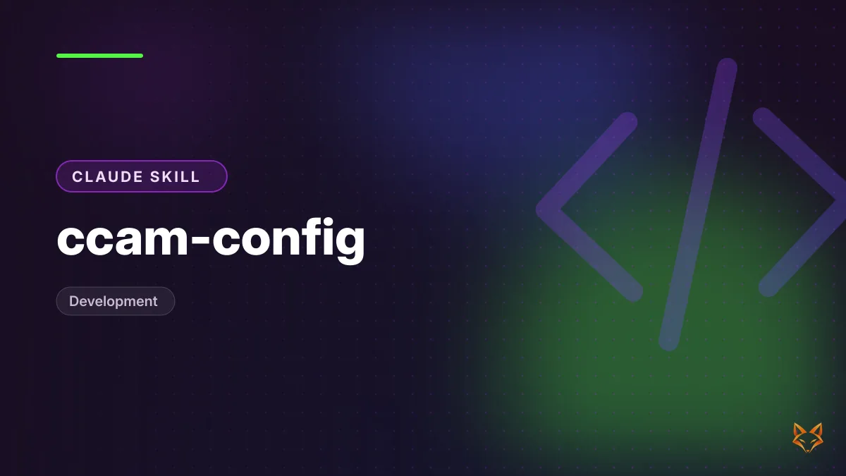 ccam-config — illustration