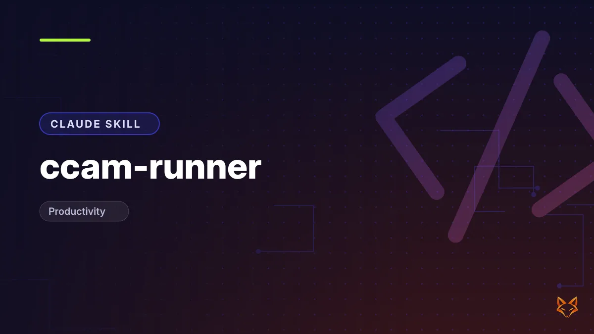 ccam-runner — illustration