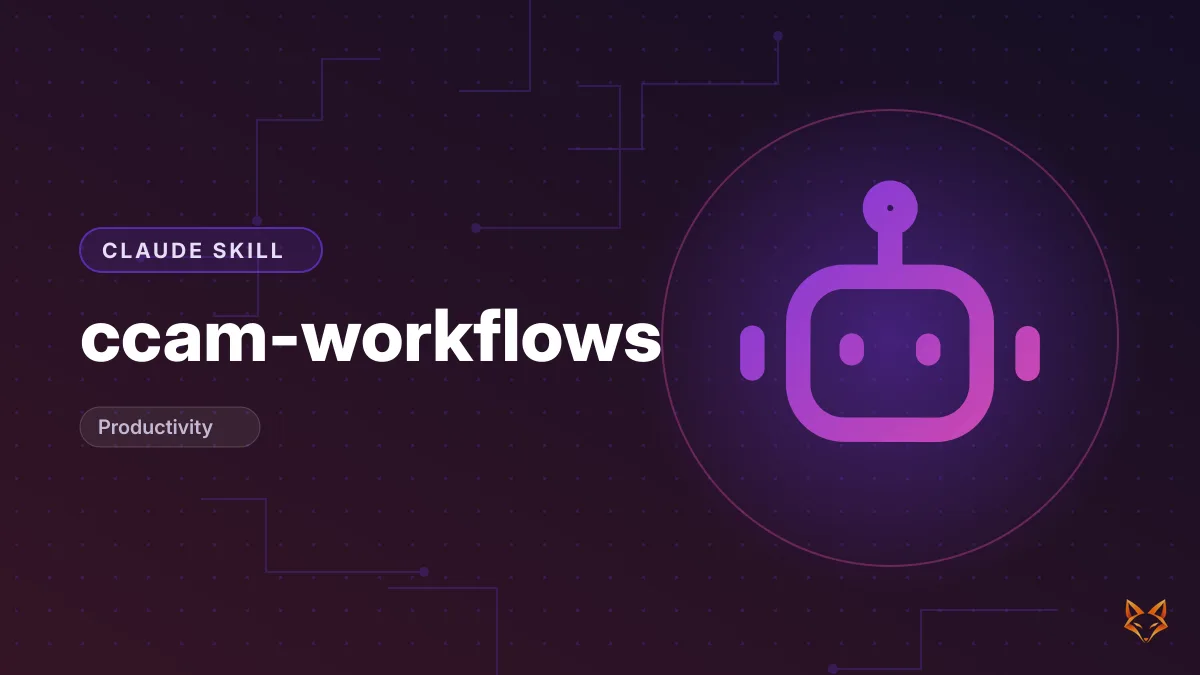 ccam-workflows — illustration