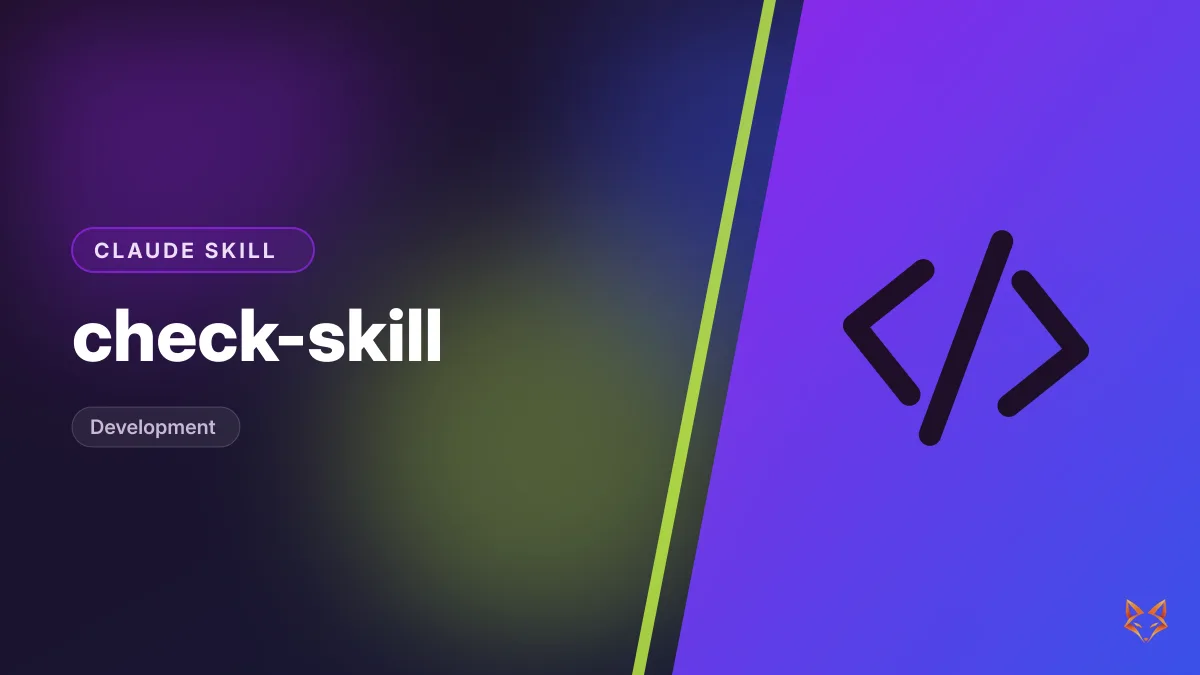 check-skill — illustration