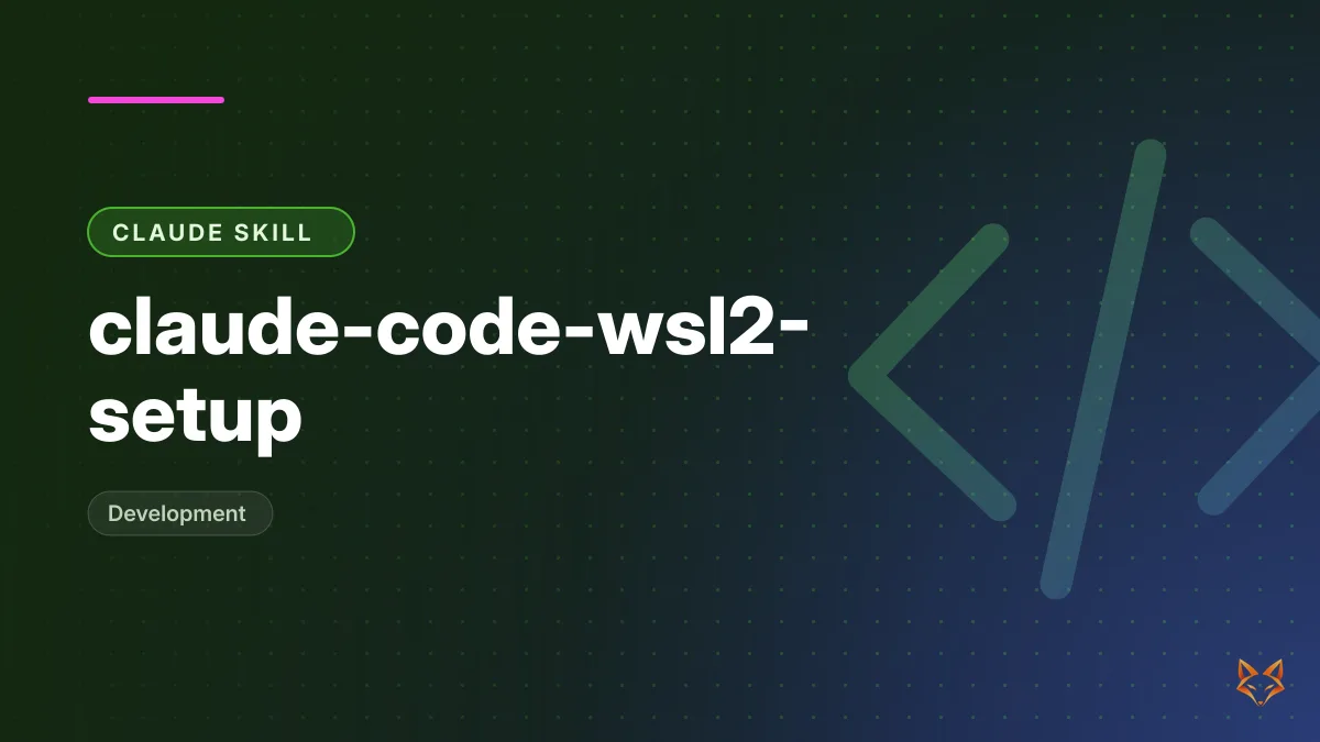 claude-code-wsl2-setup — illustration